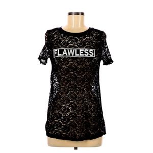 Persaya graphic black short sleeves tee Medium